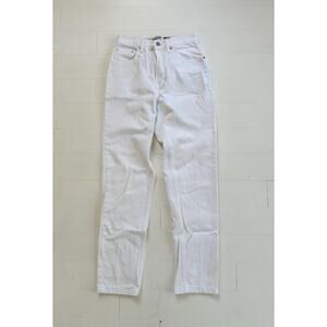 Vintage 90s White High Waisted Gap Blue Jeans 25 x 29